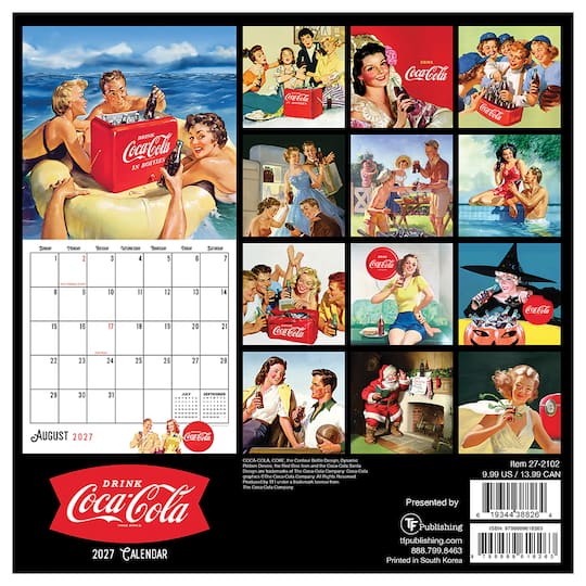 2027 Coca-Cola Mini Calendar